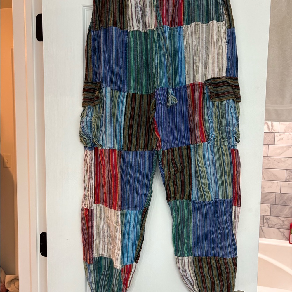 Multicolor Patchwork pants